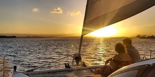 sailing and sunset